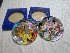 Kenleys Disney Cartoon Series 21cm  Collector plates X2