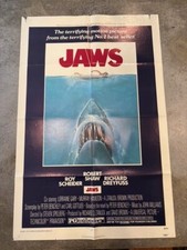 Jaws 1975 - Original Movie Poster 27x41 - Folded - US One Sheet 