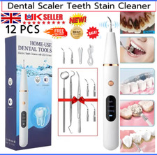 Electric Sonic Dental Scaler Tartar Plaque Calculus Remover Teeth Stains Cleaner