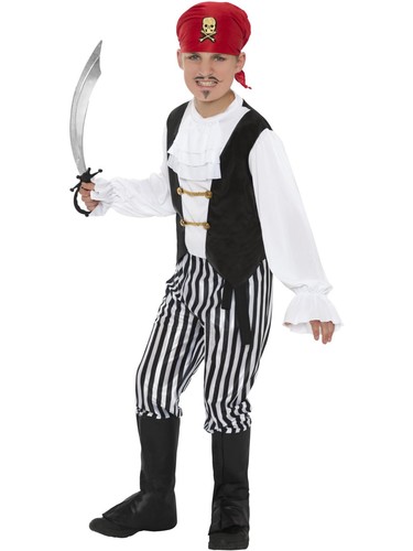 Smiffys pirate costume - costume,, black