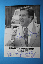 Montague 'Monty' Modlyn OBE (British Journalist - Presenter) Signed Card