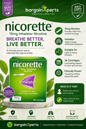 Nicorette 15mg inhalator - 15mg,