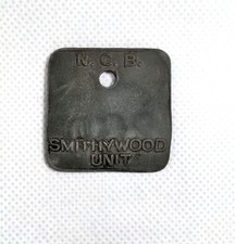 Smithywood Unit N.C.B. Miners Pit Check Token Tally Mining Memorabilia