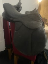 Cheap Griffin Black Synthetic Saddle 17in Narrow/medium Fit