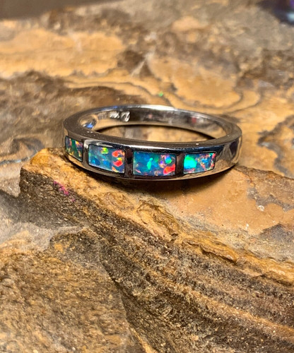 Australian opal inlay - inlay, 925