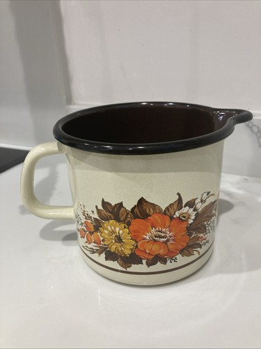Vintage 60s 70s orange floral - 60s/70s,
