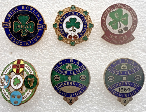 Bowling club badges irish - irish,