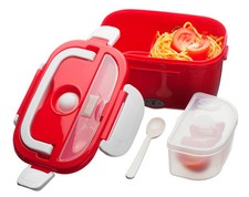 Red Electric Heated Lunch Box