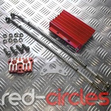 RED CNC PIT BIKE OIL COOLER &