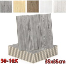 3D Wood Effect Tile Brick Wall Sticker Self-adhesive Waterproof Gray Foam Panels