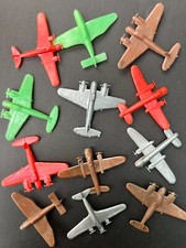 20 Vintage 1950s/60s Plastic Toy 5cm Planes -  Made in Hong Kong