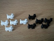 Dog buttons 17mm shank backed
