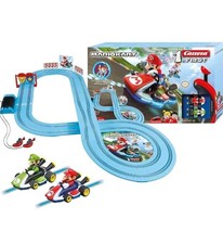Carrera Mario Kart RaceTrack With 2 Cars. First Slot Racing Track Luigi 
