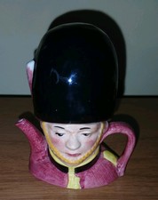 Vintage Artone Porcelain’Royal Guardsman’ Mini Teapot Character Toby Jug VGC 4”