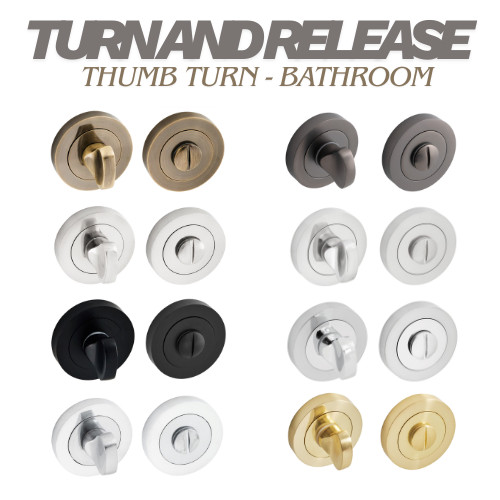 Bathroom thumb turn release - bathroom, &