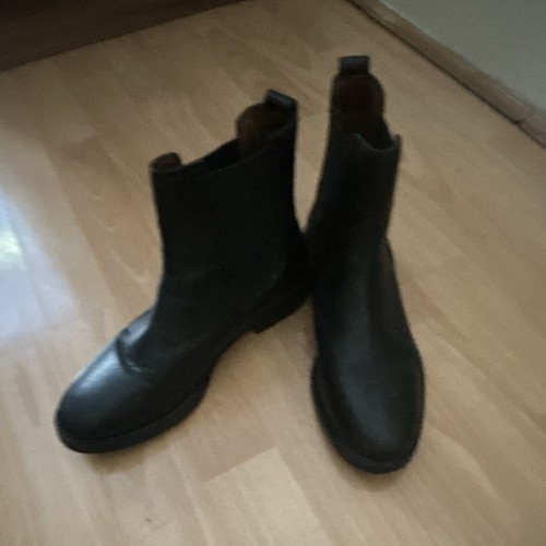 Black leather chelsea - black,