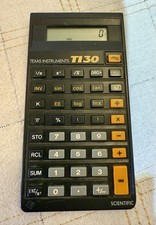 Texas Instruments T130 Scientific Calculator Good Condition New Batteries 1970’s