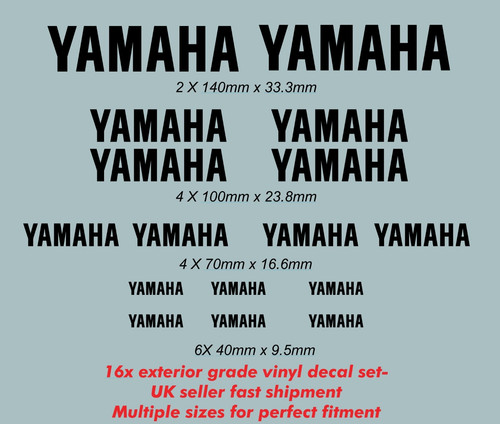 16x yamaha stickers decals - 16x,