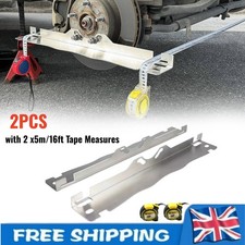2 Pcs Heavy Duty Wheel Alignment Tool Kit Toe Alignment Plates For Cars - Silver