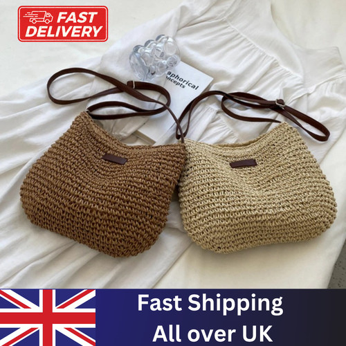 Summer straw crossbody bag - summer,