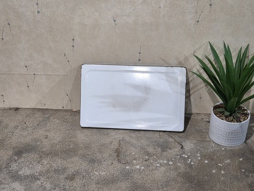 Vintage white enamel top - enamel,