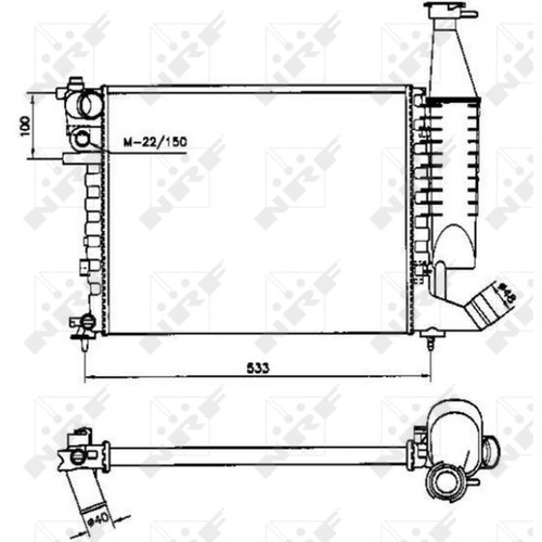 Radiator for citroen berlingo - for,