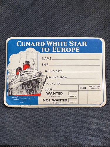 Cunard white star line - cunard,