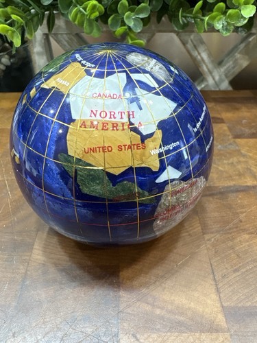 Cobalt blue world globe - cobalt,