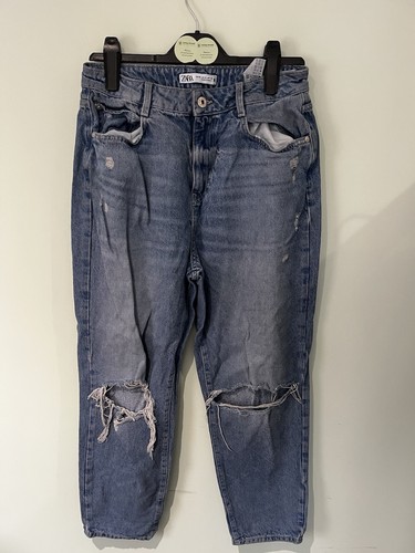 Zara ripped jeans blue size - jeans,,