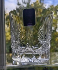 Edinburgh Crystal Star of Edinburgh Whisky Glass Tumbler, New, 3.25" tall
