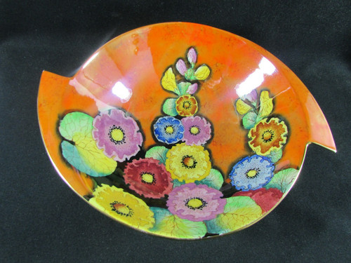 Carlton ware bowl hollyhocks - ware,