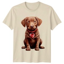 Chocolate Labrador Puppy Heart