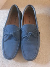Aldo Mens  Driving Moccasins Loafers Blue Size 8.5 in VGC