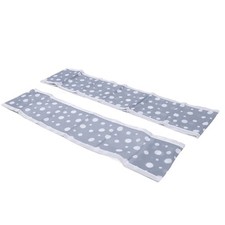 Baby Crib Bumper Mesh Safety 2 Piece Anti Falling Dots Pattern Crib Liner For