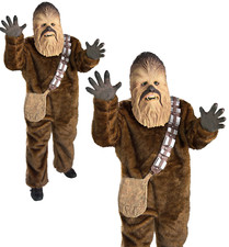 Super Deluxe Chewbacca Costume Kids Star Wars Fancy Dress Outfit