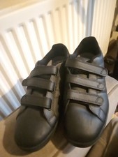 Mens Size 12 Navy Blue Leather,Straps, Flat, Lonsdale Trainers With Interpod Ins