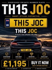 TH15 JOC Private Number Plate