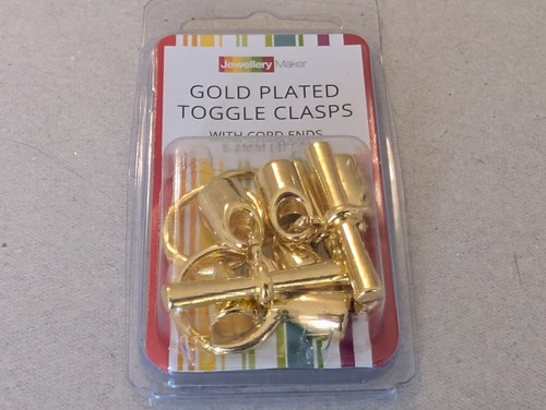 Gold plated toggle clasp - plated,