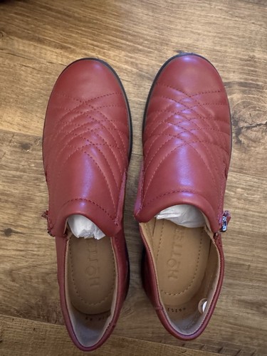 Hotter poppy wide maroon shoes - hotter,