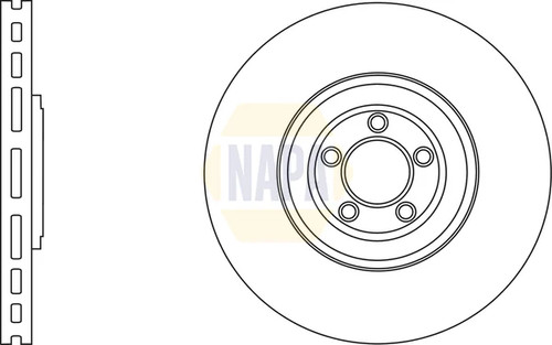 Brake disc single - single, front