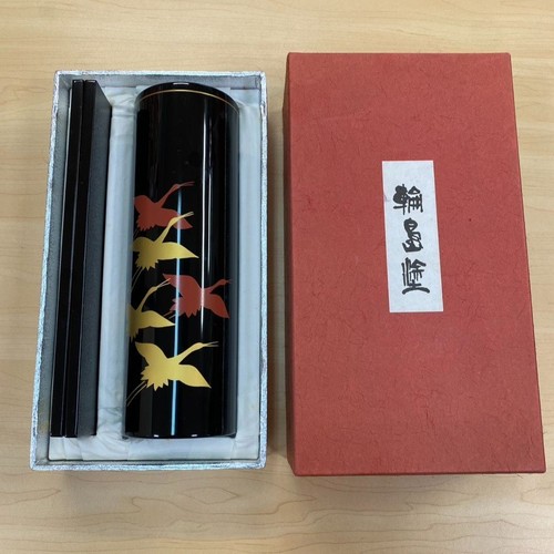 Wajima lacquer vase interior - wajima,