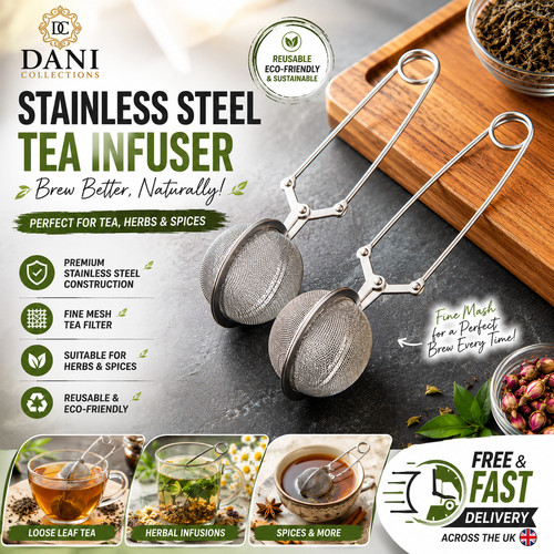 Steel tea infuser - tea, strainer