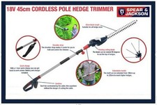 NEW Spear & Jackson S18EHP Cordless Pole Hedge Trimmer 18V NO BATTERY & CHARGER