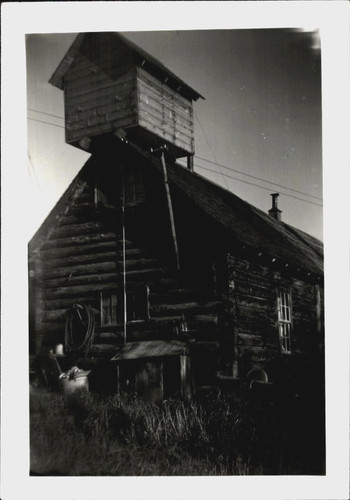 Vtg photo shed roof lookout - shed, on