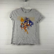 M&S Space Jam Boys T-Shirt 12-13 Years Graphic Print Grey Marl