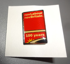 New Labour New Britain 100 years Vintage Lapel Pin Badge