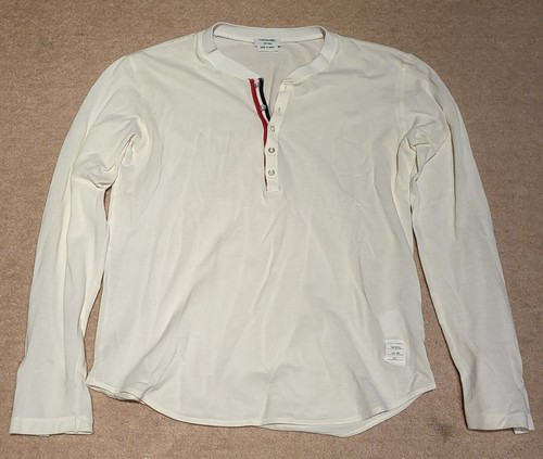 Thom browne long sleeve henley - long,