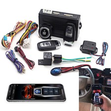Universal Car Mobile Phone Remote Start Alarm Keyless Entry Kit Ignition System