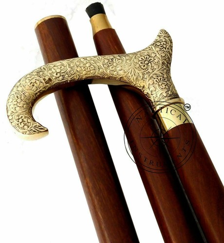 Handmade wooden walking cane - handmade,