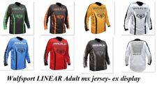 Adult motocross shirt jersey motorbike Wulfsport LINEAR ex display *NEW OTHER*